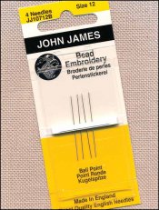 John James short Beading Needle sz 12